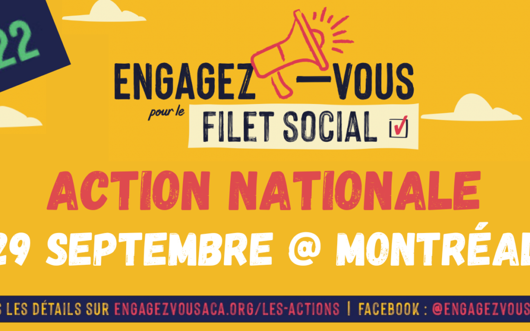 Action nationale à Montréal le 29 septembre -> Élections provinciales 2022